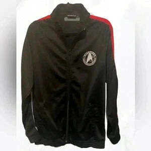 Star Trek beyond black with red long sleeve casual athletic track jacket XL